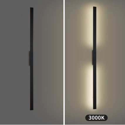 Brilagi - LED Vanjsko zidno svjetlo LUNA LED/30W/230V 3000K IP65 150 cm crno CRI 90