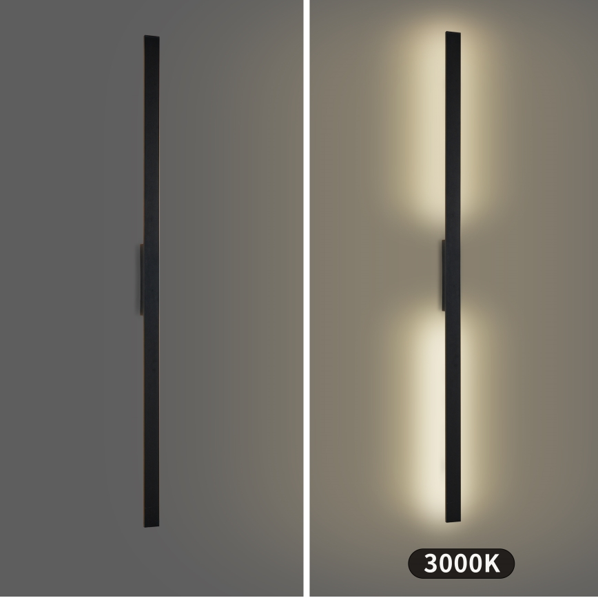 Brilagi - LED Vanjsko zidno svjetlo LUNA LED/30W/230V 3000K IP65 150 cm crno CRI 90
