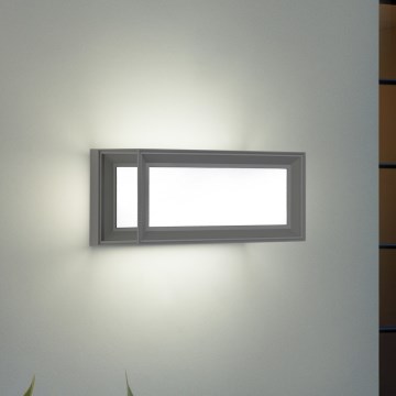 Brilagi - LED vanjska zidna svjetiljka PARKER LED/12W/230V 3000/4500/6000K siva IP44