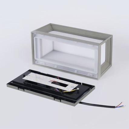 Brilagi - LED vanjsko zidno svjetlo PARKER LED/12W/230V 3000/4500/6000K siva IP44
