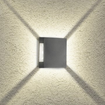 Brilagi - LED vanjska zidna svjetiljka QUADRAY LED/4W/230V antracitna IP65