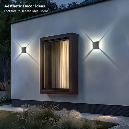 Brilagi - LED vanjska zidna svjetiljka QUADRAY LED/4W/230V antracitna IP65