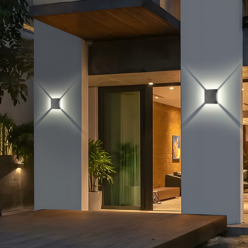 Brilagi - LED vanjska zidna svjetiljka QUADRAY LED/4W/230V antracitna IP65