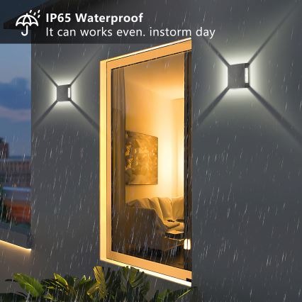 Brilagi - LED vanjska zidna svjetiljka QUADRAY LED/4W/230V antracitna IP65