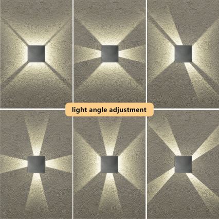 Brilagi - LED vanjska zidna svjetiljka QUADRAY LED/4W/230V antracitna IP65