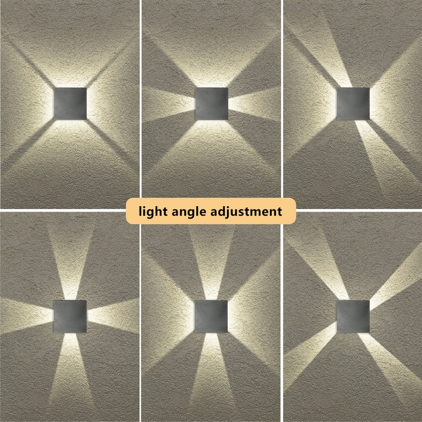 Brilagi - LED vanjska zidna svjetiljka QUADRAY LED/4W/230V antracitna IP65