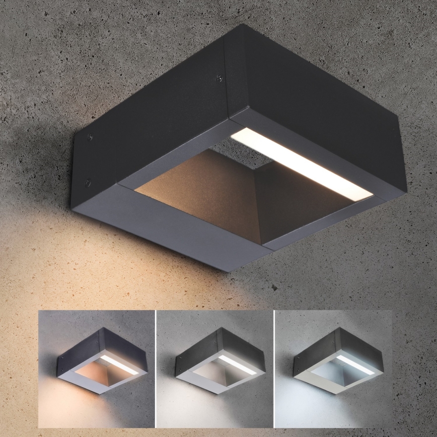 Brilagi - LED Vanjska zidna svjetiljka RAGUSA LED/7W/230V 3000/4000/6000K antracit IP54