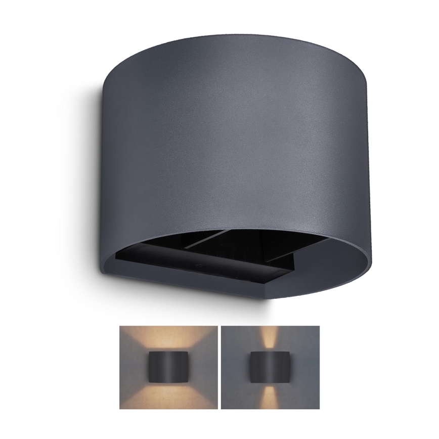 Brilagi - LED Vanjska zidna svjetiljka RONDO LED/6W/230V antracit IP54