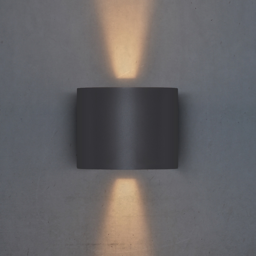 Brilagi - LED Vanjska zidna svjetiljka RONDO LED/6W/230V antracit IP54