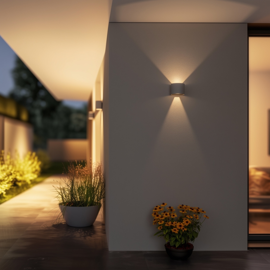 Brilagi - LED Vanjska zidna svjetiljka RONDO LED/6W/230V siva IP54