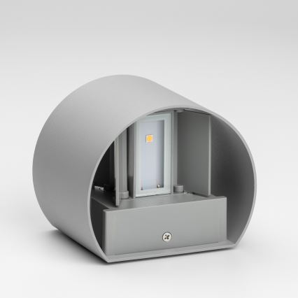 Brilagi - LED Vanjska zidna svjetiljka RONDO LED/6W/230V siva IP54