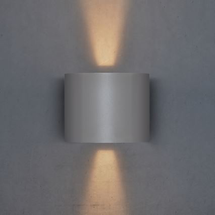 Brilagi - LED Vanjska zidna svjetiljka RONDO LED/6W/230V siva IP54
