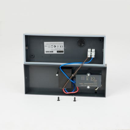 Brilagi - LED vanjsko zidno svjetlo s senzorom TESSI LED/10W/230V antracit IP54