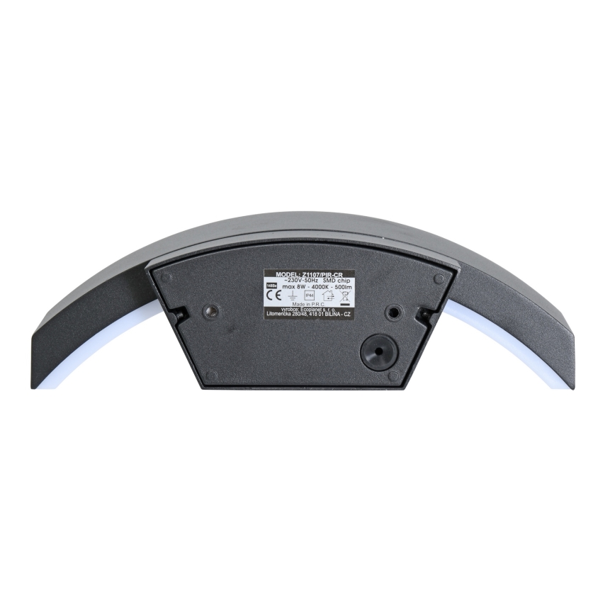 Brilagi - LED Vanjska zidna svjetiljka sa senzorom ARCELO LED/8W/230V IP54