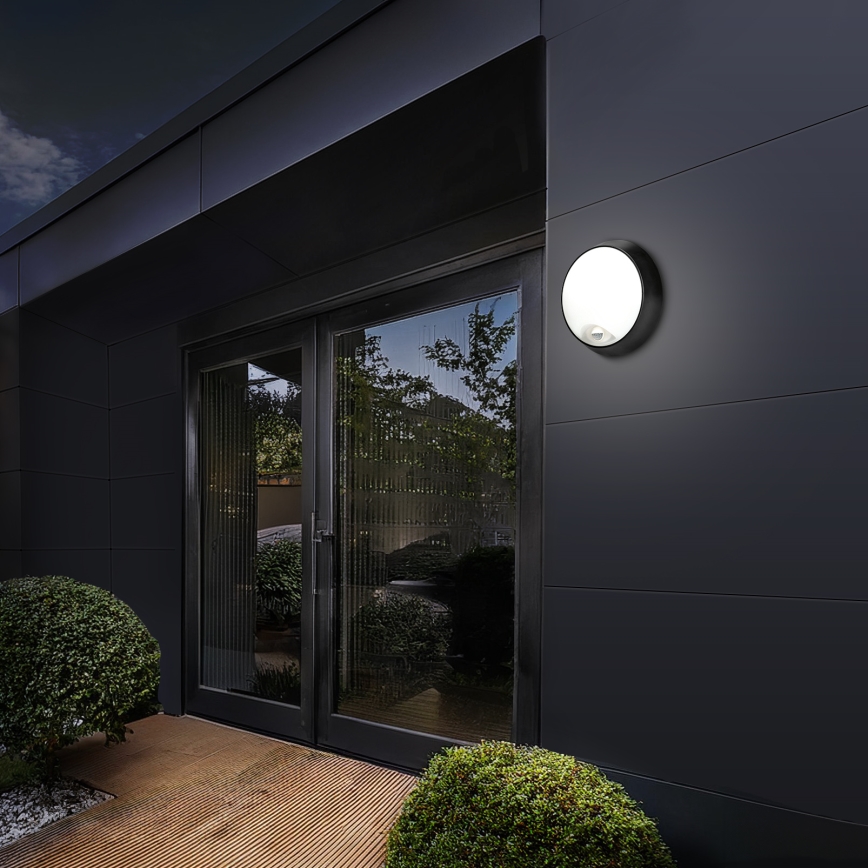 Brilagi - LED Vanjska zidna svjetiljka sa senzorom 2u1 BULKHEAD LED/20W/230V IP65