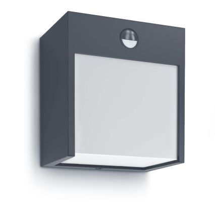 Brilagi - LED Vanjska zidna svjetiljka sa senzorom TERNI LED/12W/230V antracit IP44