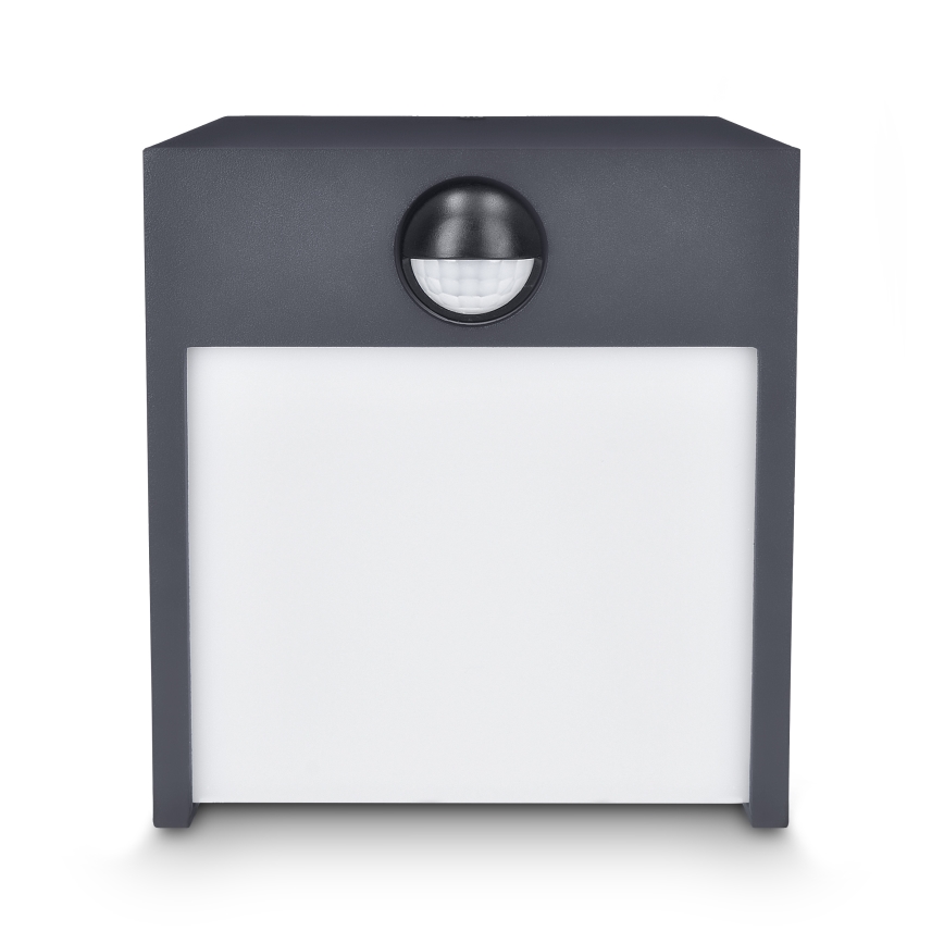 Brilagi - LED Vanjska zidna svjetiljka sa senzorom TERNI LED/12W/230V antracit IP44