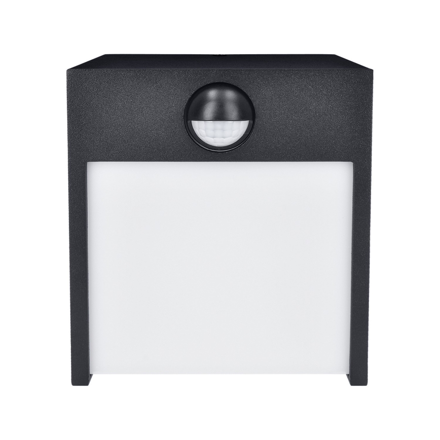 Brilagi - LED Vanjska zidna svjetiljka sa senzorom TERNI LED/12W/230V crna IP44