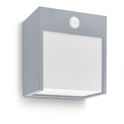 Brilagi - LED Vanjska zidna svjetiljka sa senzorom TERNI LED/12W/230V siva IP44