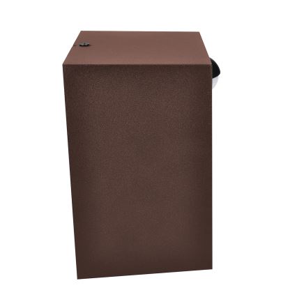 Brilagi - LED vanjsko zidno svjetlo s senzorom TERNI LED/12W/230V smeđa IP44