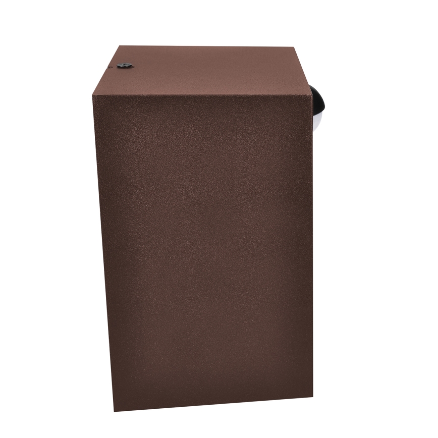 Brilagi - LED vanjsko zidno svjetlo s senzorom TERNI LED/12W/230V smeđa IP44