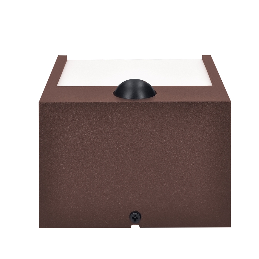 Brilagi - LED vanjsko zidno svjetlo s senzorom TERNI LED/12W/230V smeđa IP44