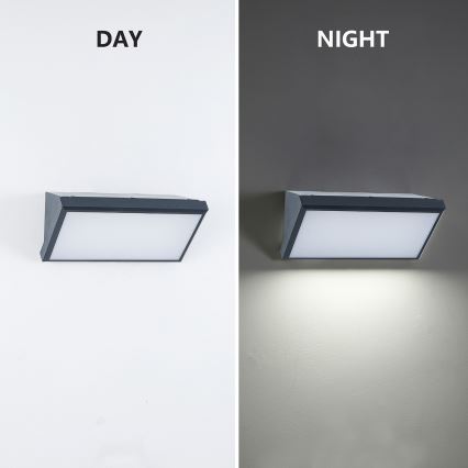 Brilagi - LED Vanjska zidna svjetiljka sa senzorom TRIANGLE LED/20W/230V antracit IP65