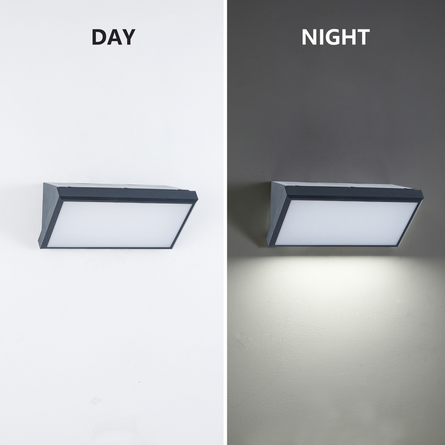 Brilagi - LED Vanjska zidna svjetiljka sa senzorom TRIANGLE LED/20W/230V antracit IP65