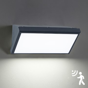 Brilagi - LED Vanjska zidna svjetiljka sa senzorom TRIANGLE LED/20W/230V antracit IP65