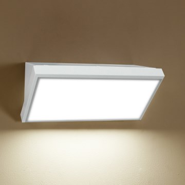 Brilagi - LED Vanjska zidna svjetiljka sa senzorom TRIANGLE LED/20W/230V bijela IP65