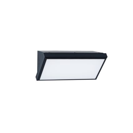 Brilagi - LED Vanjska zidna svjetiljka sa senzorom TRIANGLE LED/20W/230V crna IP65