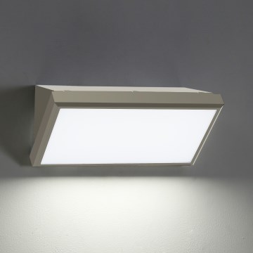 Brilagi - LED Vanjska zidna svjetiljka sa senzorom TRIANGLE LED/20W/230V siva IP65