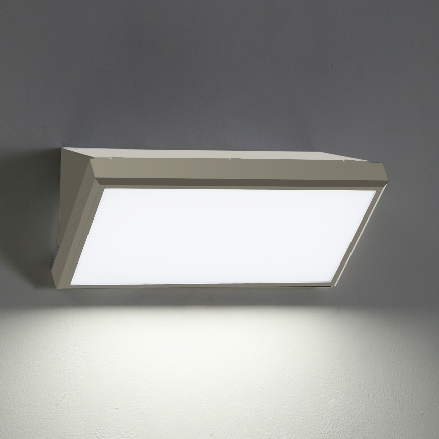 Brilagi - LED Vanjska zidna svjetiljka sa senzorom TRIANGLE LED/20W/230V siva IP65