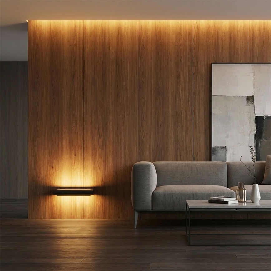 Brilagi - LED vanjska zidna svjetiljka SALERNO LED/12W/230V 35,5 cm crna IP65