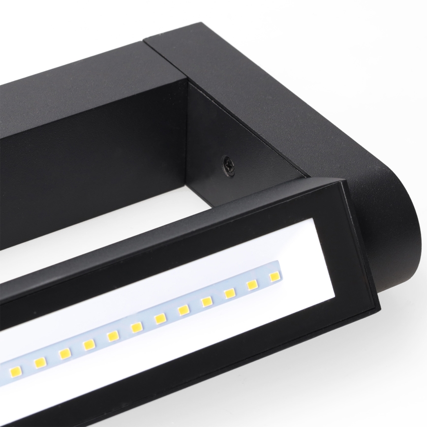 Brilagi - LED vanjska zidna svjetiljka SALERNO LED/12W/230V 35,5 cm crna IP65