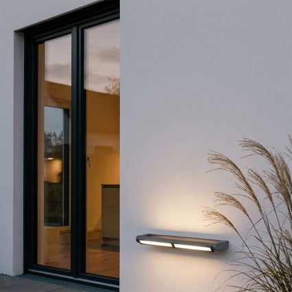 Brilagi - LED vanjsko zidno svjetlo SALERNO LED/24W/230V 66 cm antracit IP65