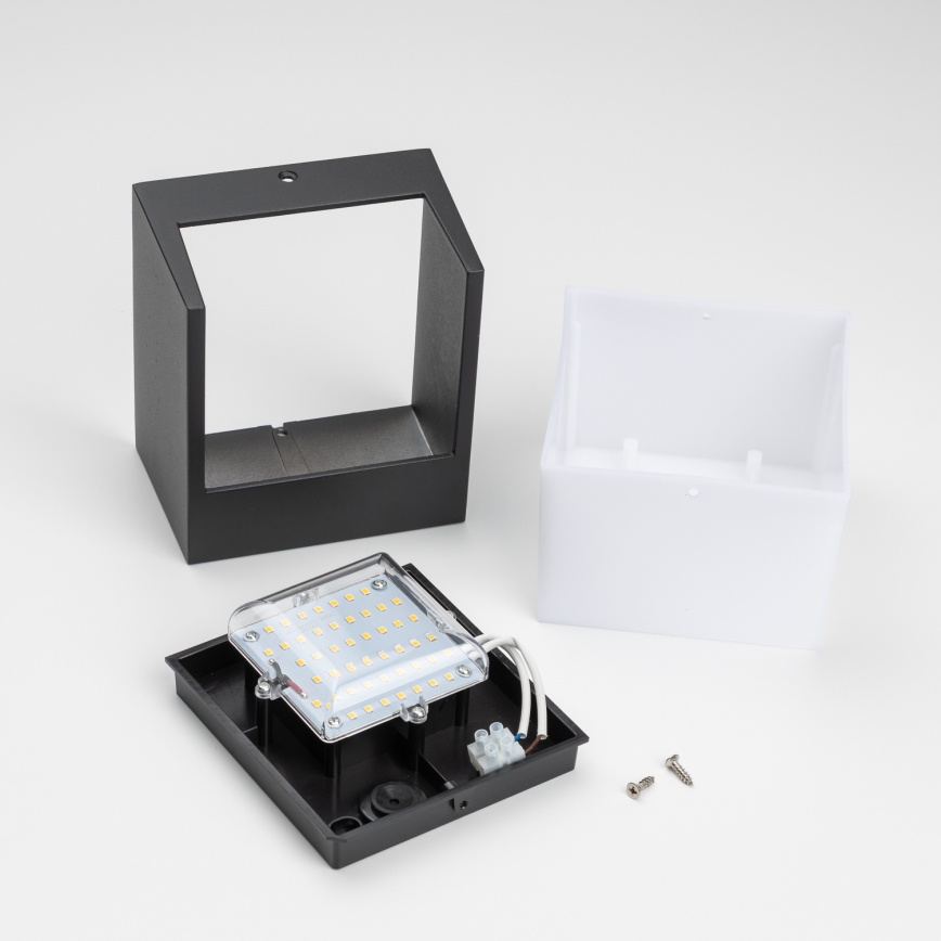 Brilagi - LED Vanjska zidna svjetiljka TERNI LED/12W/230V crna IP44