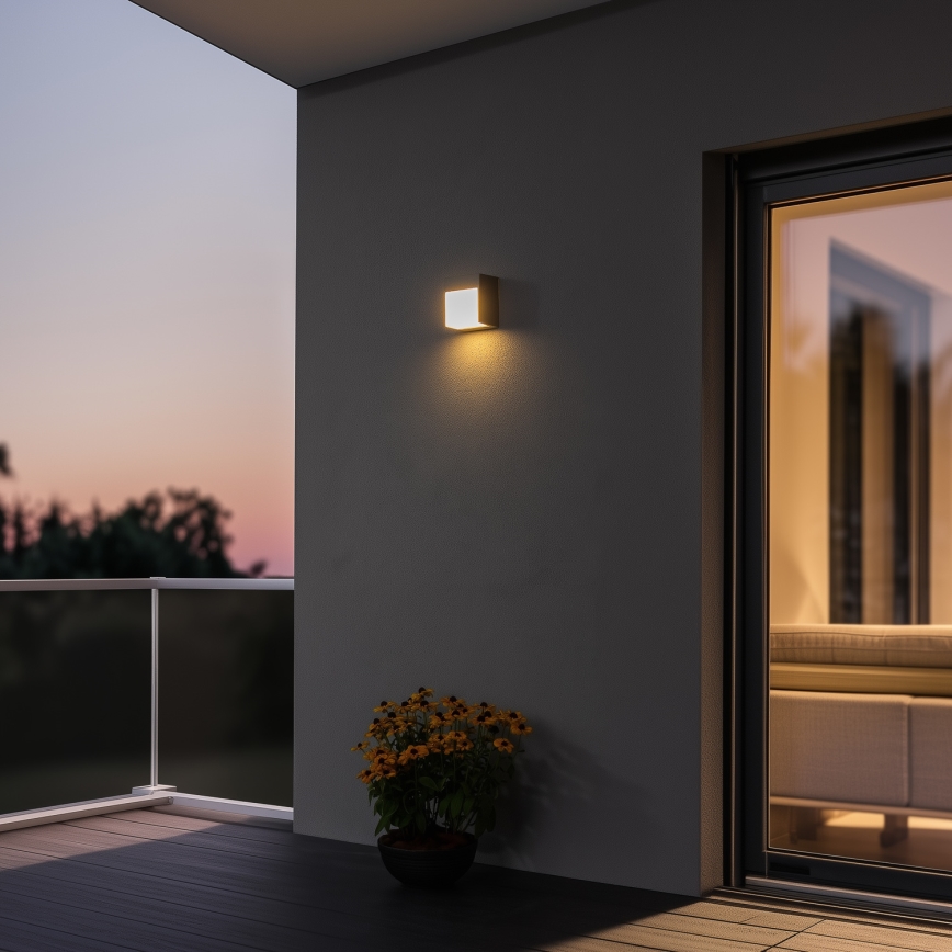 Brilagi - LED Vanjska zidna svjetiljka TERNI LED/12W/230V siva IP44