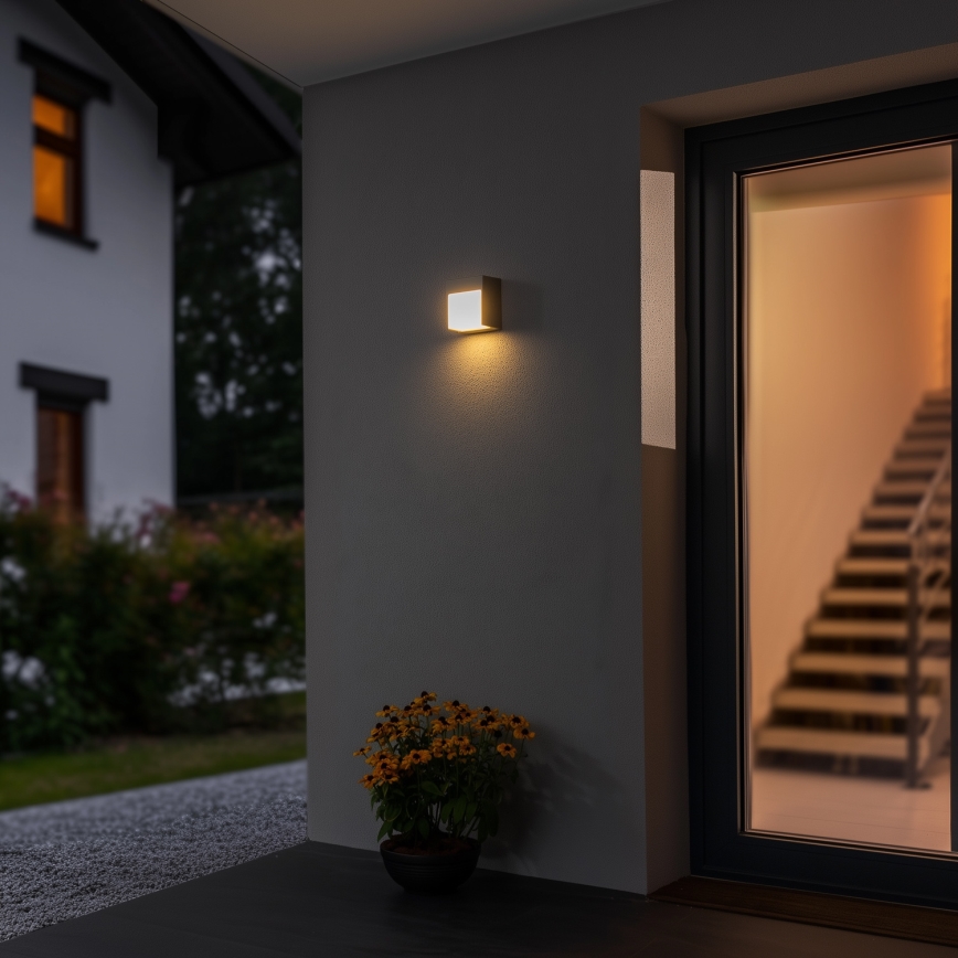 Brilagi - LED Vanjska zidna svjetiljka TERNI LED/12W/230V siva IP44