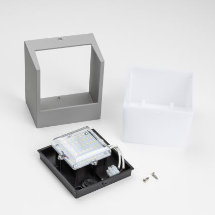 Brilagi - LED Vanjska zidna svjetiljka TERNI LED/12W/230V siva IP44