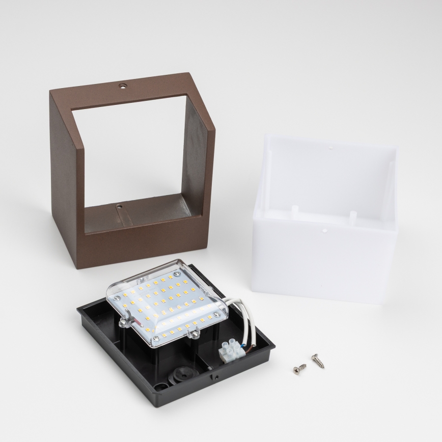 BRILAGI - LED vanjska zidna svjetiljka TERNI LED/12W/230V smeđa IP44