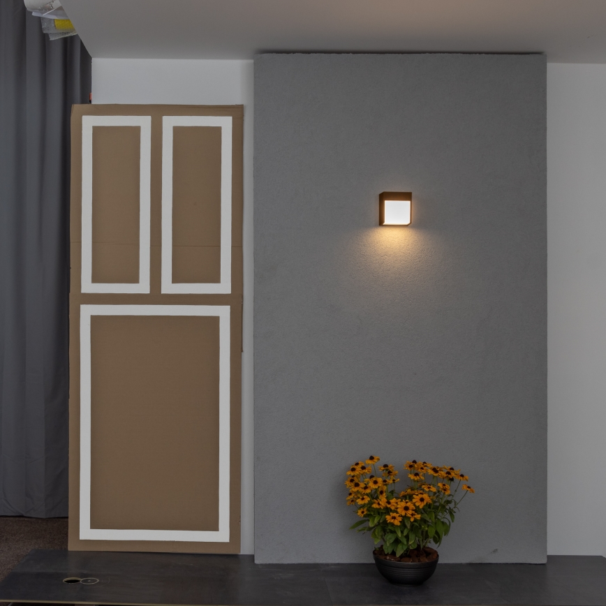 BRILAGI - LED vanjska zidna svjetiljka TERNI LED/12W/230V smeđa IP44