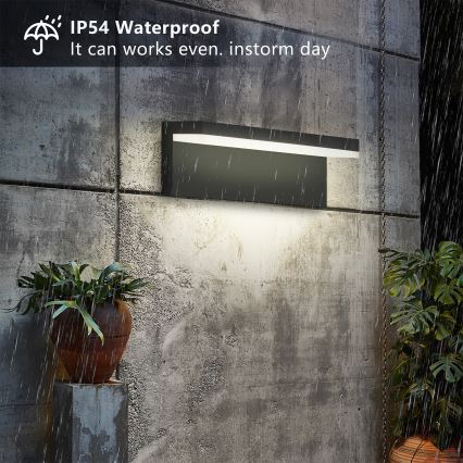 Brilagi - LED vanjska zidna svjetiljka TESSI LED/10W/230V crna IP54