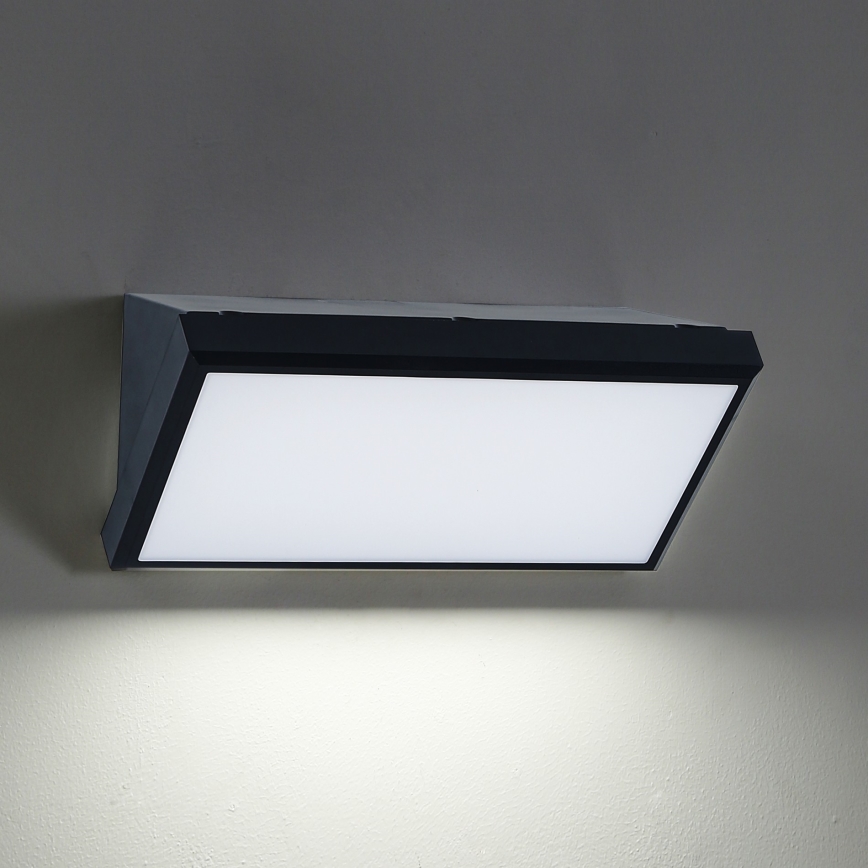 Brilagi - LED Vanjska zidna svjetiljka TRIANGLE LED/20W/230V crna IP65