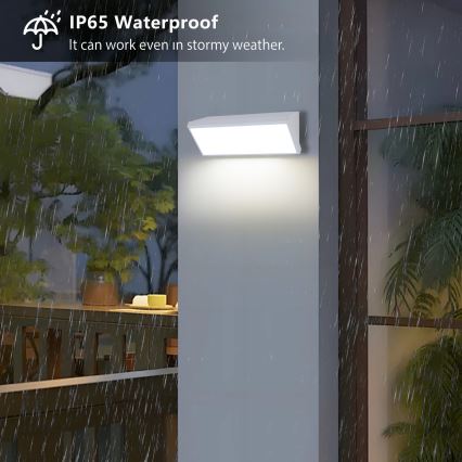 Brilagi - LED vanjska zidna svjetiljka TRIANGLE LED/42W/230V 3000/4000/6500K 45 cm bijela IP65