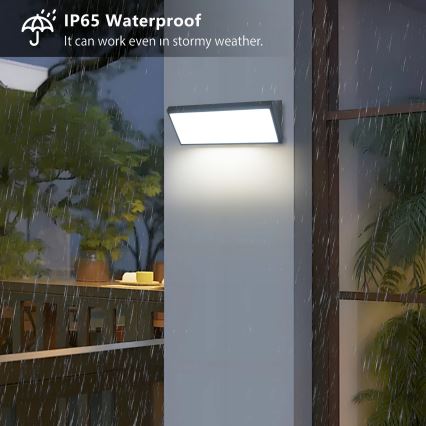 Brilagi - LED vanjska zidna svjetiljka TRIANGLE LED/42W/230V antracit IP65