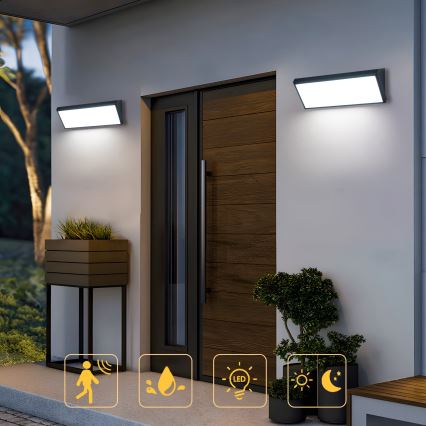 Brilagi - LED vanjsko zidno svjetlo TRIANGLE LED/42W/230V 45 cm crno IP65
