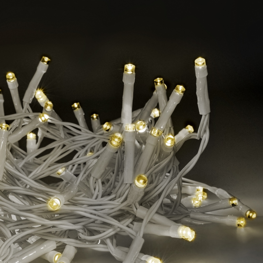 Brilagi - LED Vanjske božićne lampice 120xLED/8 funkcija/3xAA 9,5m bijela IP44 topla bijela + daljinski upravljač