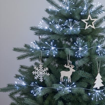 Brilagi - LED vanjski božićni lanac 150xLED 5m IP44 hladno bijelo svjetlo, efekt vatrometa