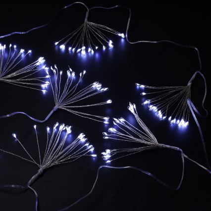 Brilagi - LED vanjski božićni lanac 150xLED 5m IP44 hladno bijelo svjetlo, efekt vatrometa